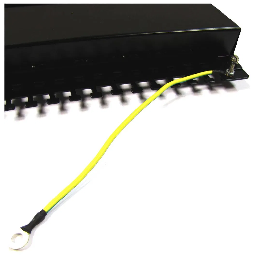 Patch Panel Rack 24 RJ45 Cat6 FTP 1U Black