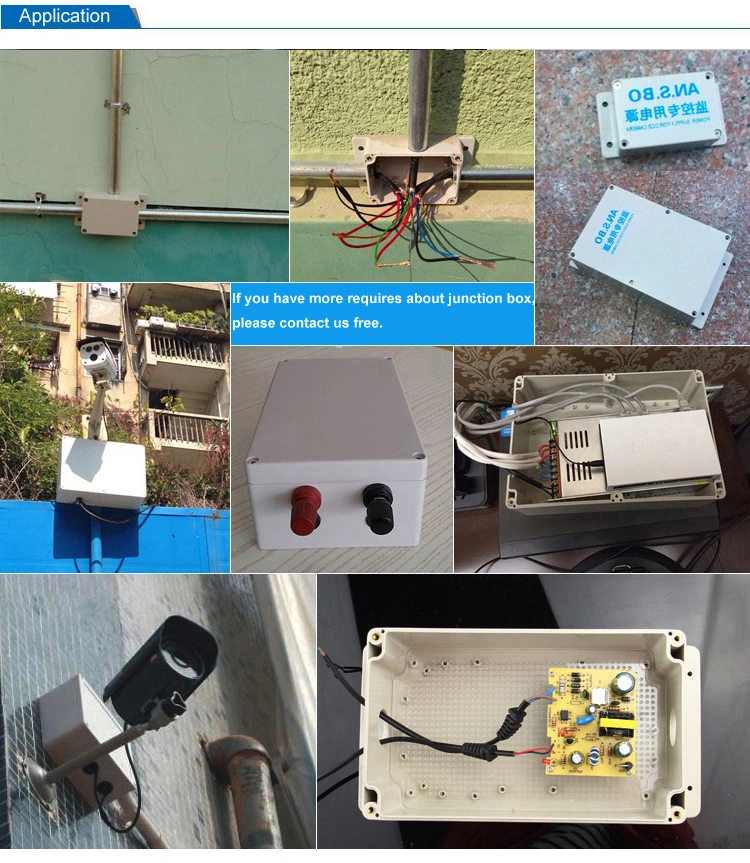 250*80*85 IP65 Plastic Small Junction in Ground Underground Distribution Enclosure Waterproof Electrical Outlet Box