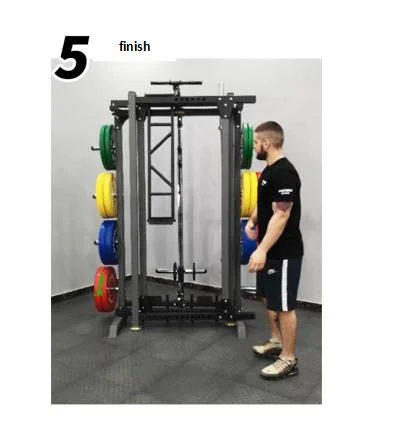 Home Body Building Cable Crossover Multifunctional Power Squat Rack with Weight Lifting Training