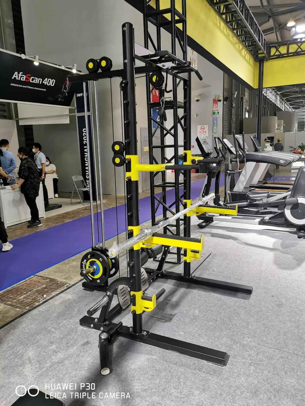 Multi Function Squat Rack Half Rack with Lat Pull Down Longpull Machine