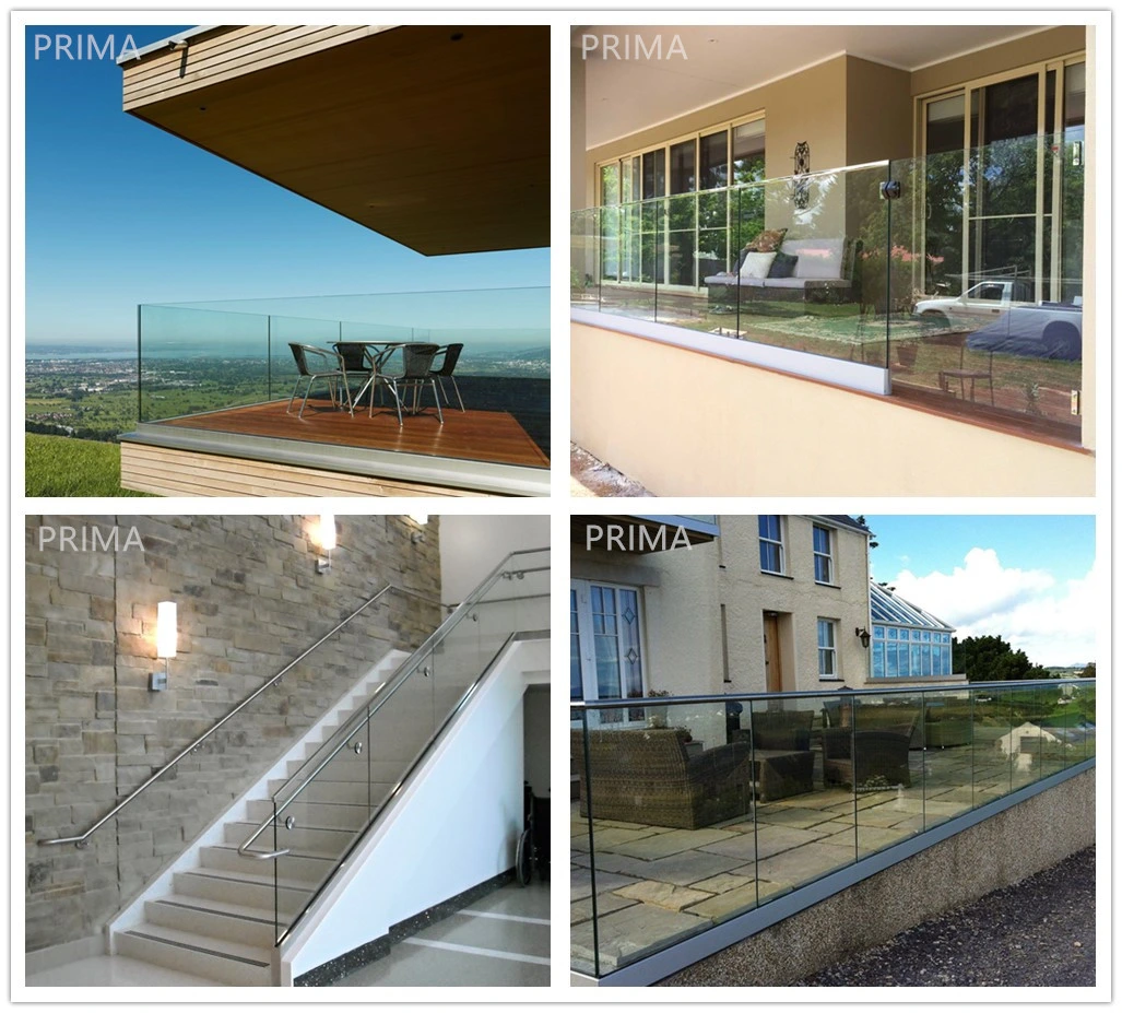 Handrail Post Kits Glass Balustrade Hardware Modern Design for Balcony Railing