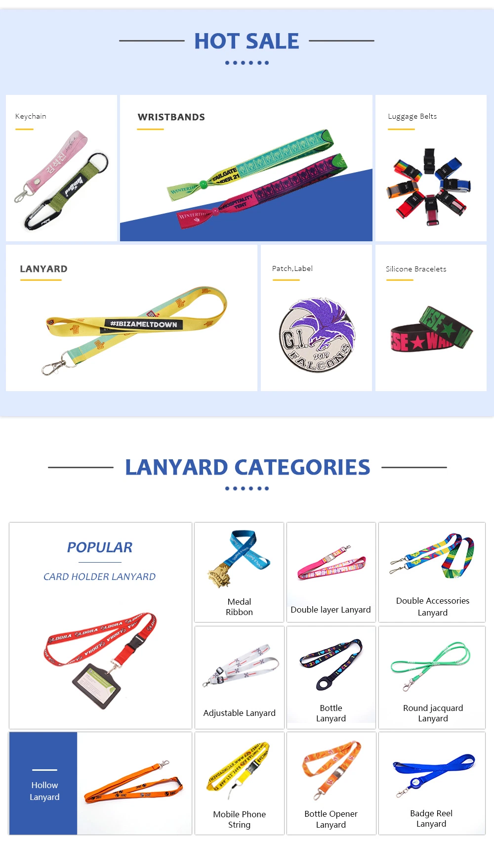 Custom Printing Polyester Lanyards with Buckle Safety Break Clip