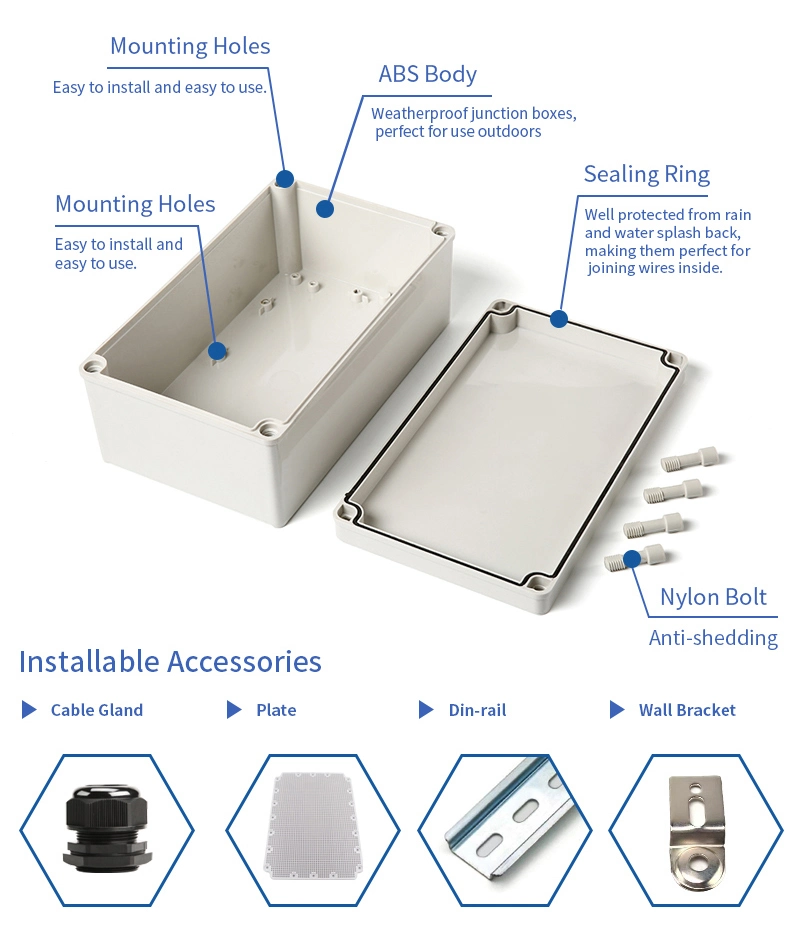 High Quality Waterproof Electrical Switch Box Case PVC Terminal Box