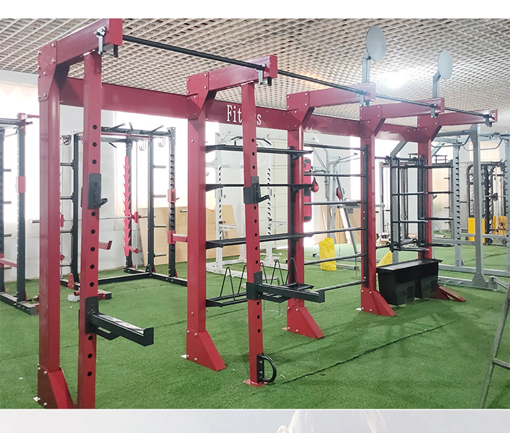 Building Gym Fitness Equipment Multi Functional Cable Crossover Adjustable Squat Rack Smith Machine Power Rack Bike Rack
