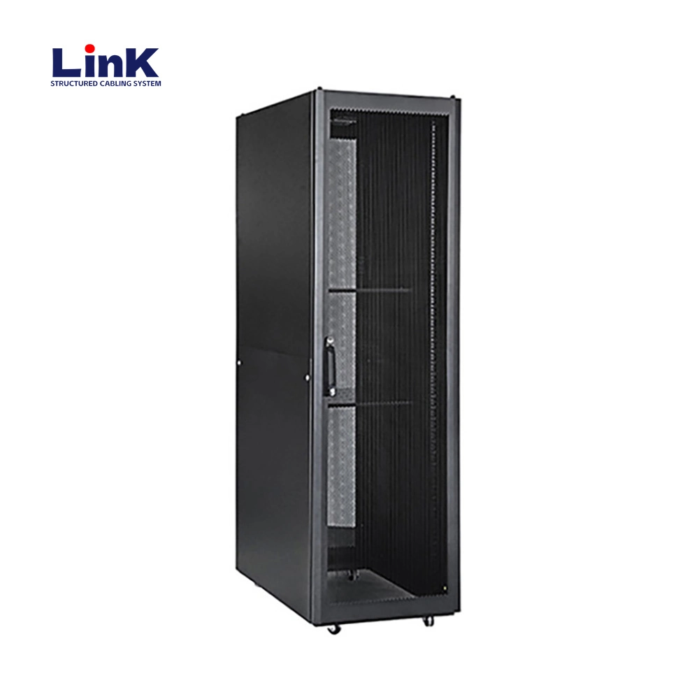 Raised-Floor Network Cabinet Networking Rack for Enhanced Cable Organization