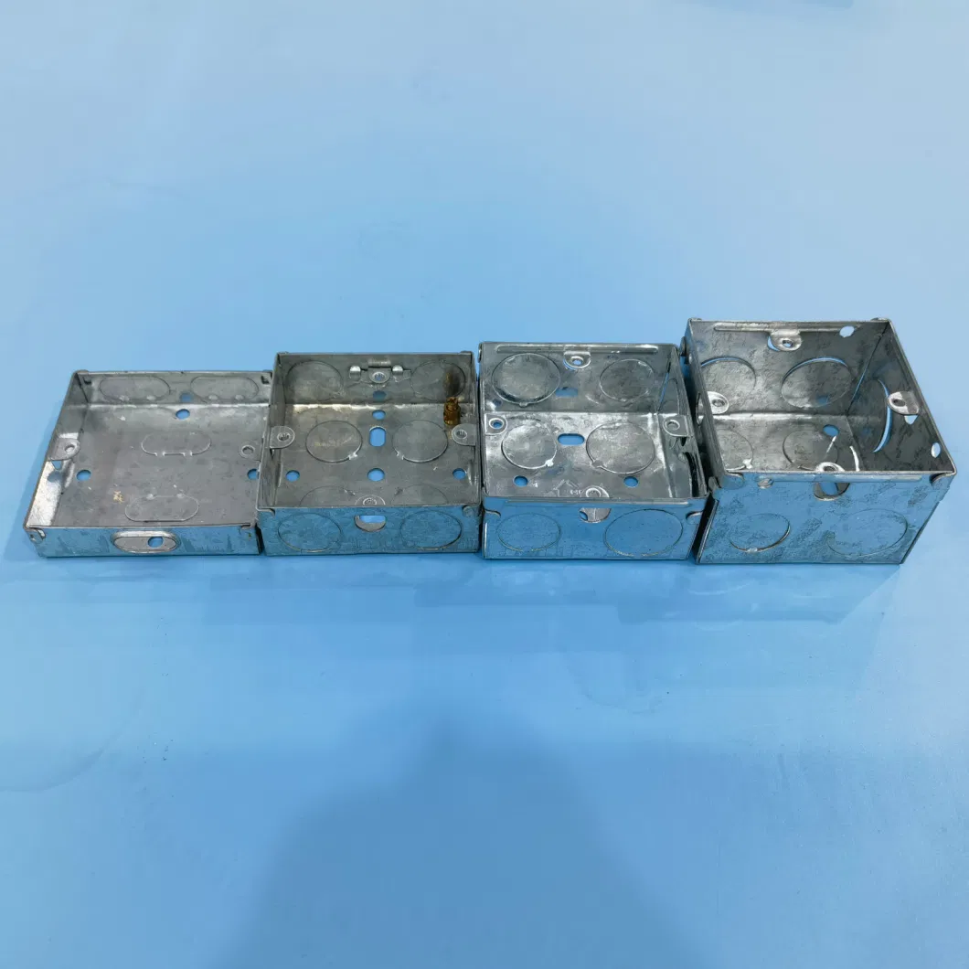 70*70*47 Single Gang Underground Electrical Main Junction Sheet Metal Switch Box with Galvanized