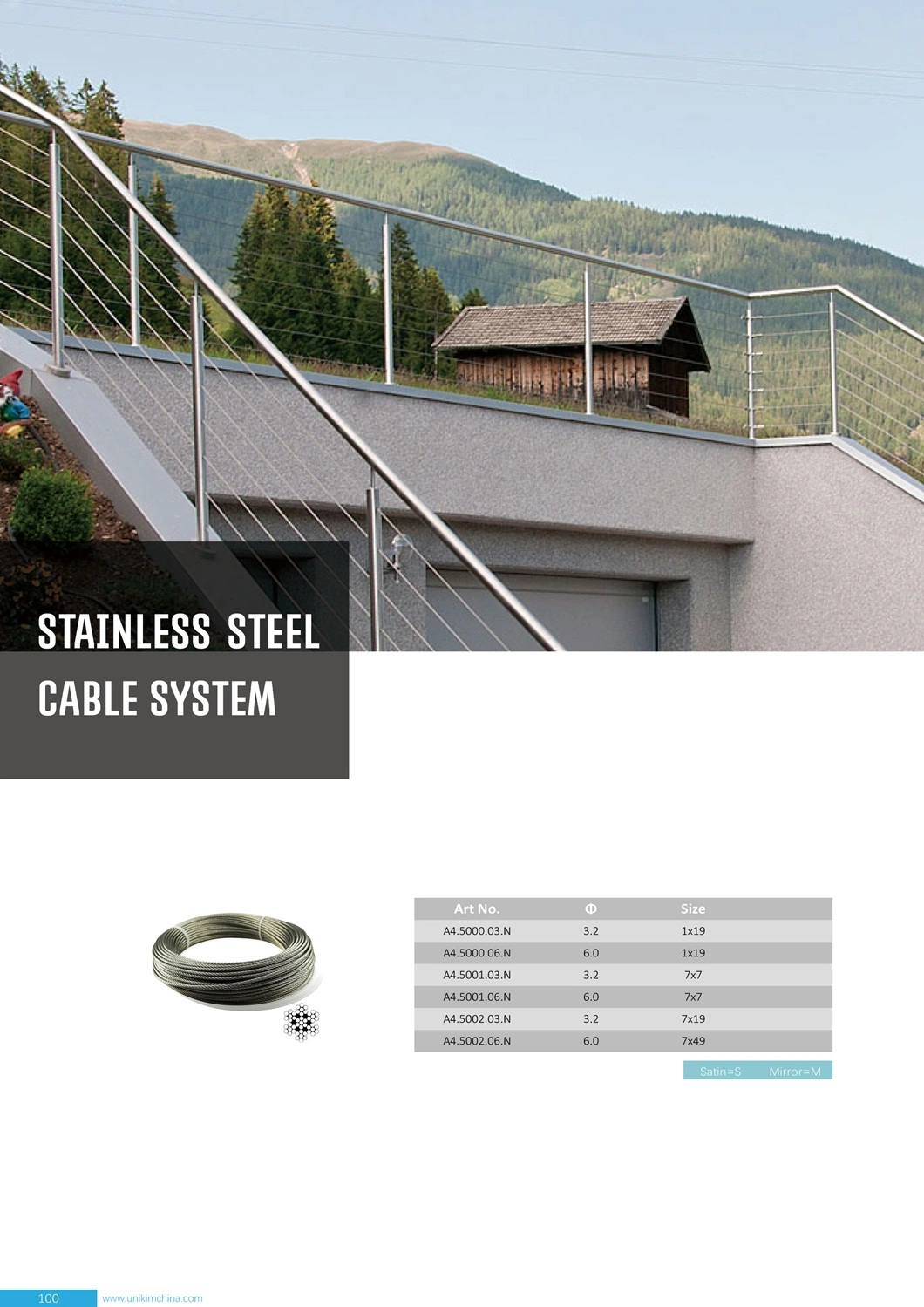 Factory Stainless Steel Deck Cable Railing Wire Rope Fittings
