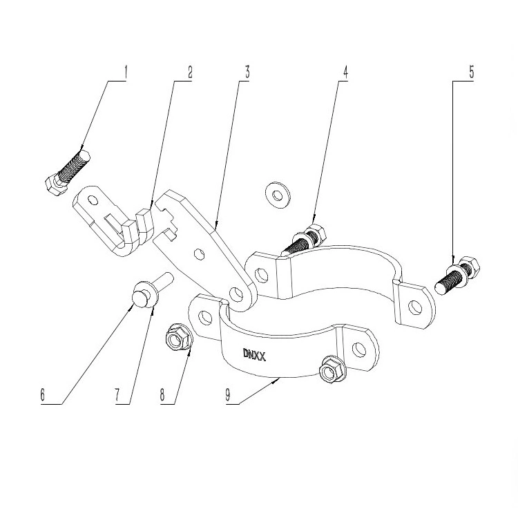 Factory Water/Air/Gas/Mud/Slurry/Oil Duct/Sprinkler Pipe 1-1/2&quot;-10&quot; Universal Sway Brace Lateral/Longitudinal Pipe Clamp