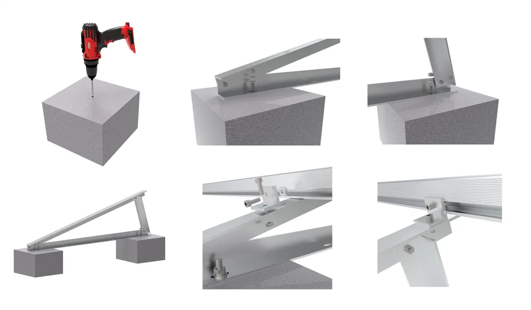 Solar Panel Mounting Brackets/Solar Ballasted Mounting/Solar Roof Mounting Support