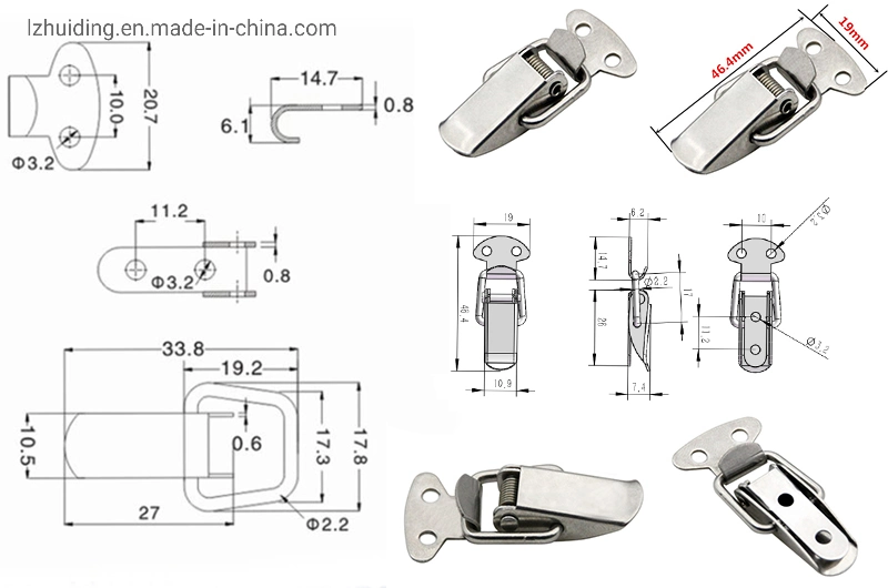 Galvanize Tension Clamp Adjustable Tension Spring Toggle Clamp