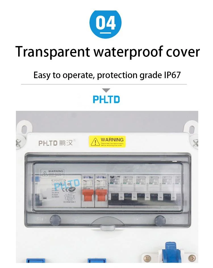 Phltd 32 AMP Switched Electric Plug Weatherproof Industrial Socket Box