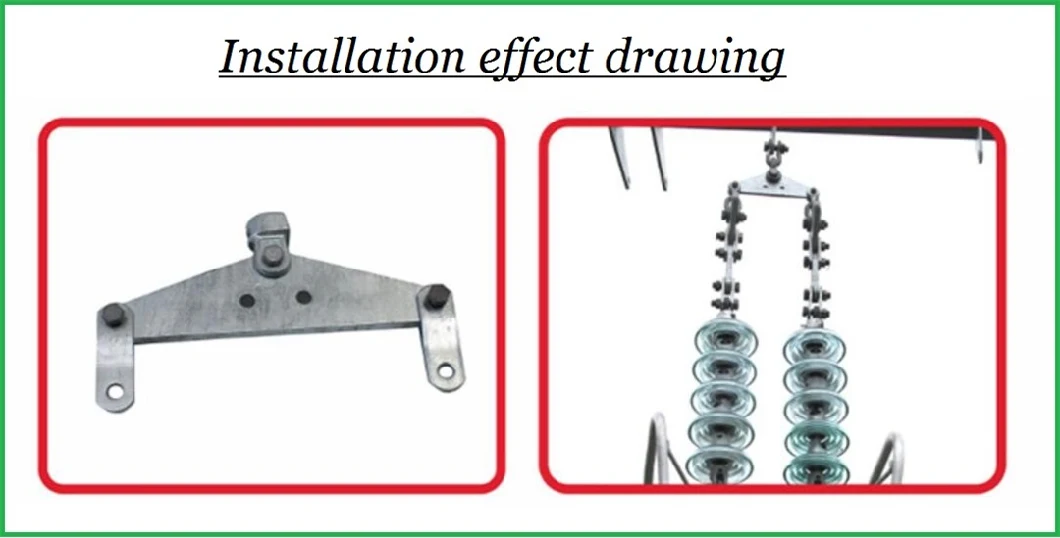 L/LV 18-51mm 100-600kn Electric Power Link Fittings Stay Wire Adjustment Connecting Yoke Plate of Overhead Line