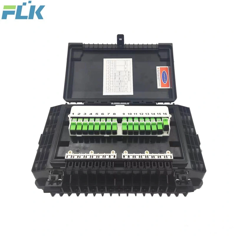 Optical Fiber 16 Ports Sc Cores Aerial Fiber Access Terminal Box with Mechanical Sealing and Clip Lock