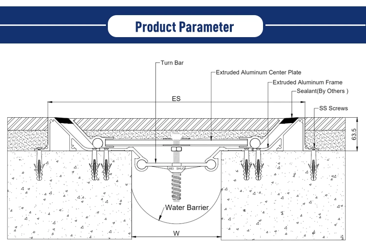 Expansion Joint Cover Used for Building Floor