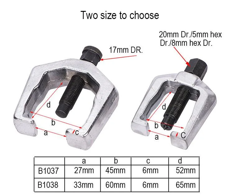 Automotive Ball Joint Pitman Arm Puller Tie Rod End Separator and Removal Tools