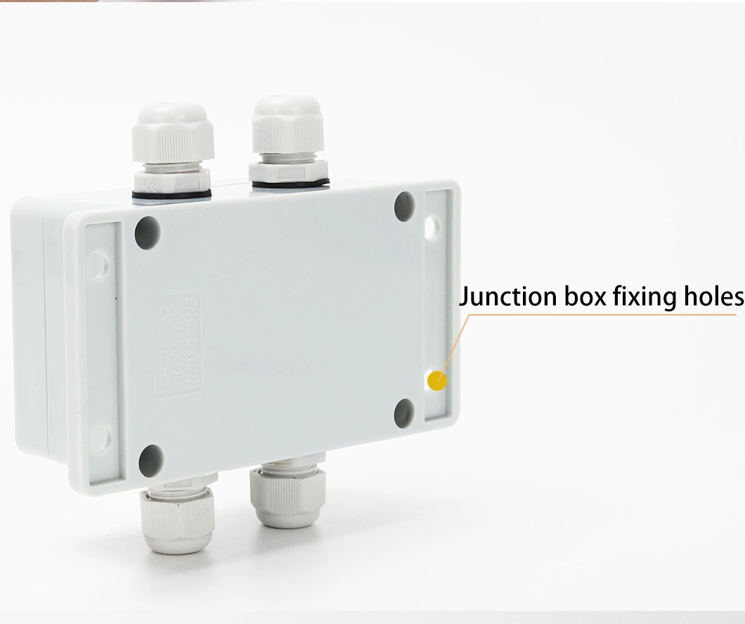Single-Sided Access to and out of Wires Tb1508 Terminal Junction Box ABS Plastic Breakout Box 100*68*50mm Support Customization