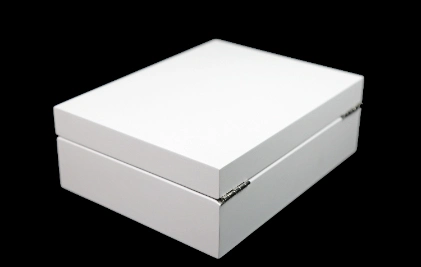 Beautifully Crafted Wooden Gift Box, Packaging Box, Keepsake Box and Storage Box, White Painted