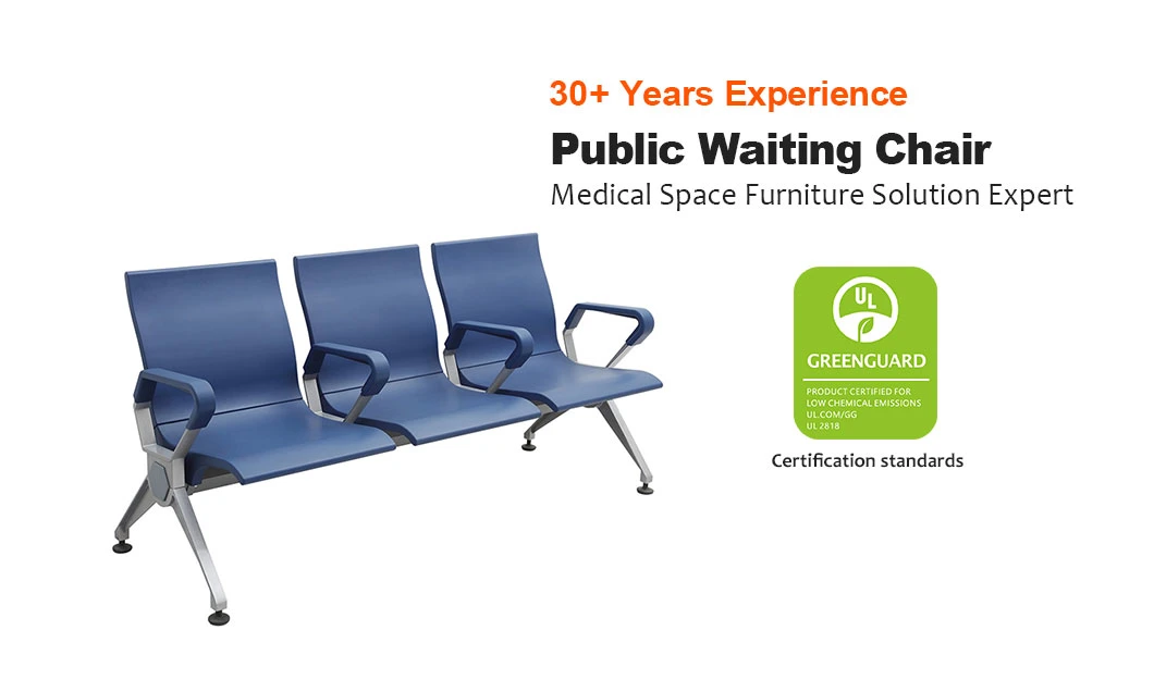 China Wholesale High Quality Seat Appropriate Price Standard Specifications Bench 3 Seater Stainless Steel Waiting Chair