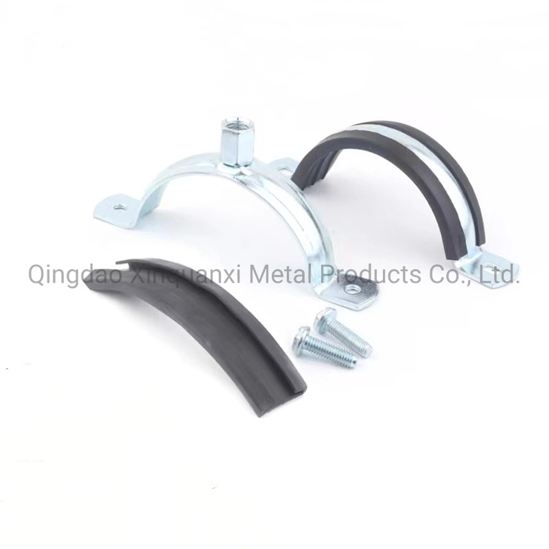 Pipe Clamp Rubber Lined 60-64mm Metal Aligne Pipe Clamps