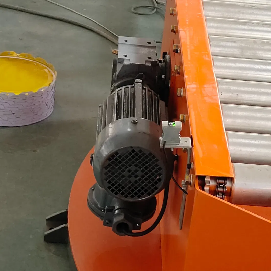 Customized Automatic Pallet Stretch Film Wrapping Wrapper Packing Machine with Scale, Ramp