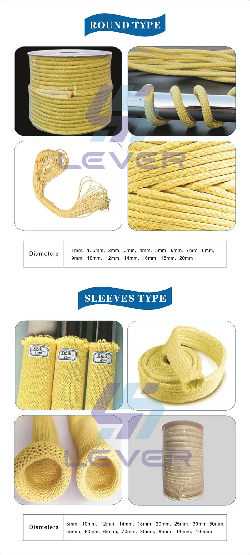 Aramid Fiber Braided Packing Kevlar Cord