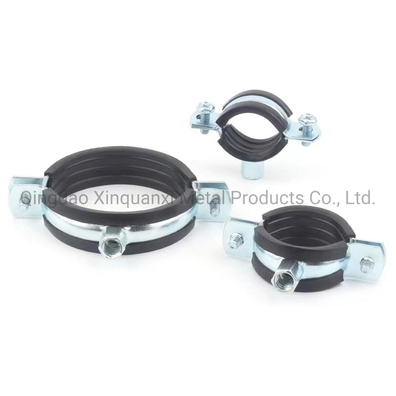 Pipe Clamp Rubber Lined 60-64mm Metal Aligne Pipe Clamps