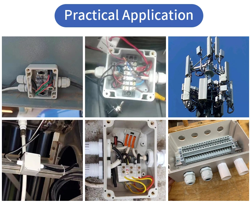 Cnpnji Terminal Block Junction Box with Holes Optical Electrical Terminal Block Junction Box