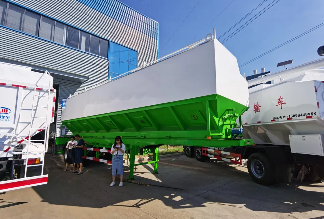 3 Axles 45000liters 50000liters 55000liters 66000liters Bulk Portland Feed Trailer for Sale