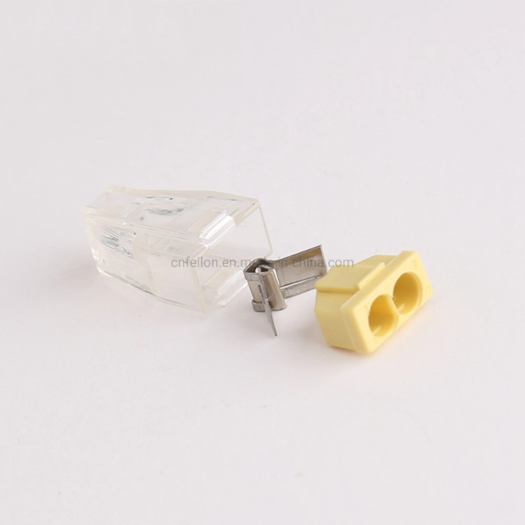Pct-102 Pct102 773-102 Push Wire Wiring Connector for Junction Box 2 Pin Conductor Terminal Block Wire Connector Can Customerized Packing Compact Splicing