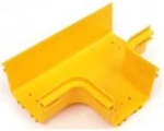 120mm, 240mm, 360mm Electric Cable Tray Yellow PVC Horizontal Tee