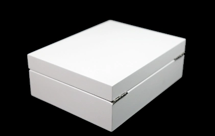 Newly Crafted Wooden Keepsake Box, White Painted Gift Packaging Boxes