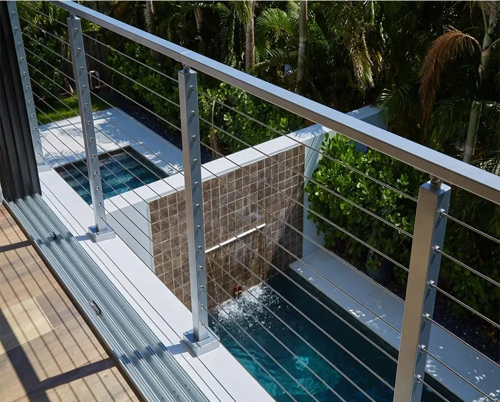 Modern Indoor/Outdoor Stainless Steel Cable Railing/Wire Balustrade for Stairs/Deck/Porch/Balcony