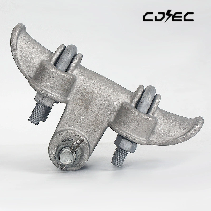 Cgu Overhead Galvanized Aluminium Alloy Strain Pole Clamp Suspension Clamp