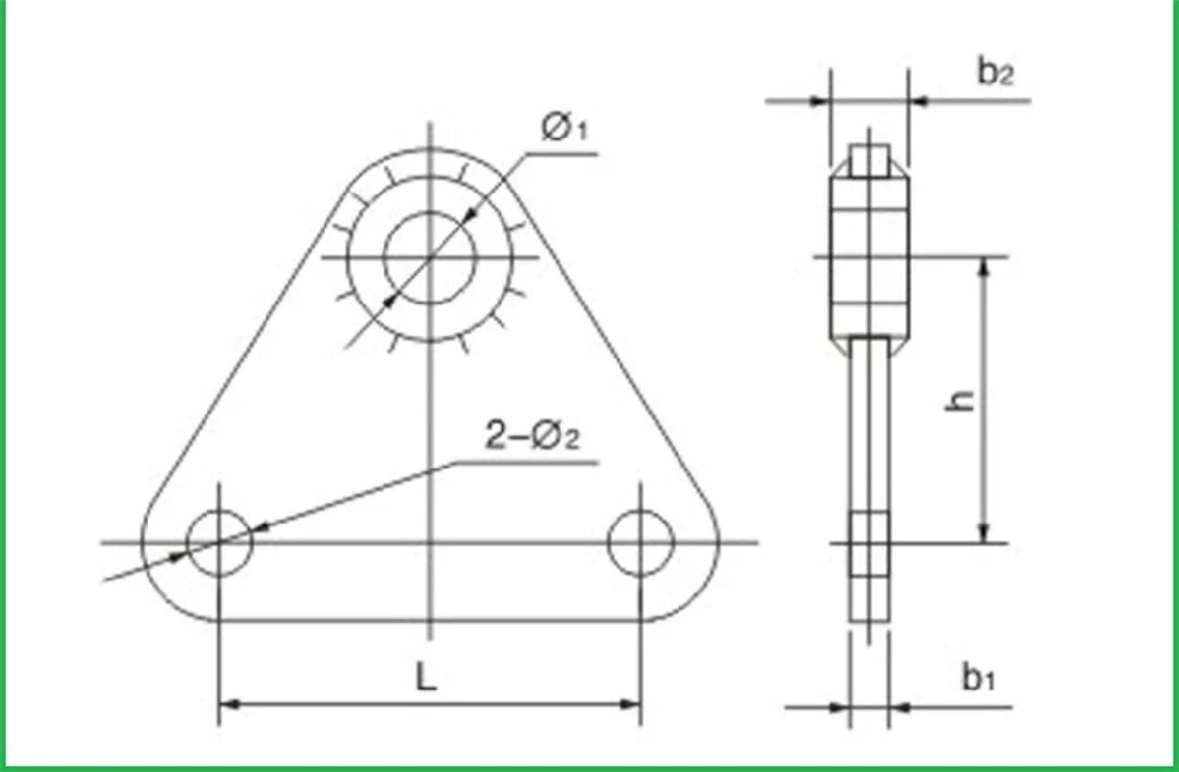 L/LV 18-51mm 100-600kn Electric Power Link Fittings Stay Wire Adjustment Connecting Yoke Plate of Overhead Line