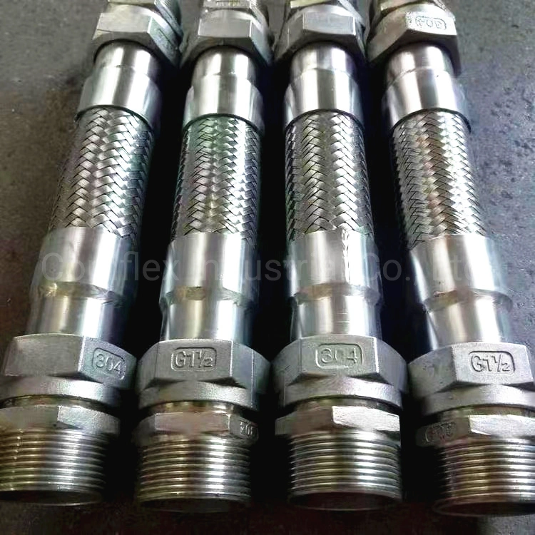 Stainless Steel Corrugated Braid Metal Hose Joint with JIS Fittings