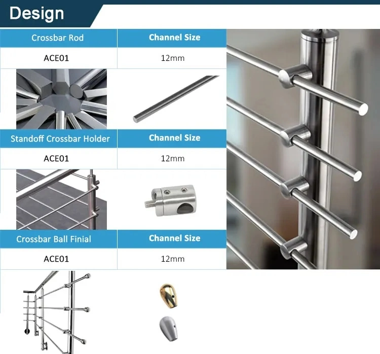 Professional Design Decking Stainless Steel Baluster Cable Railing From Foshan Factory