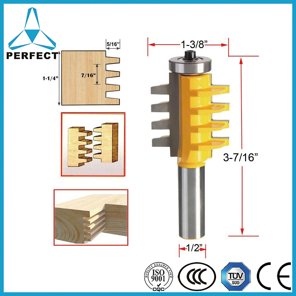 Tungsten Carbide 1/2 Inch Shank Finger Joint Assembly Router Bits