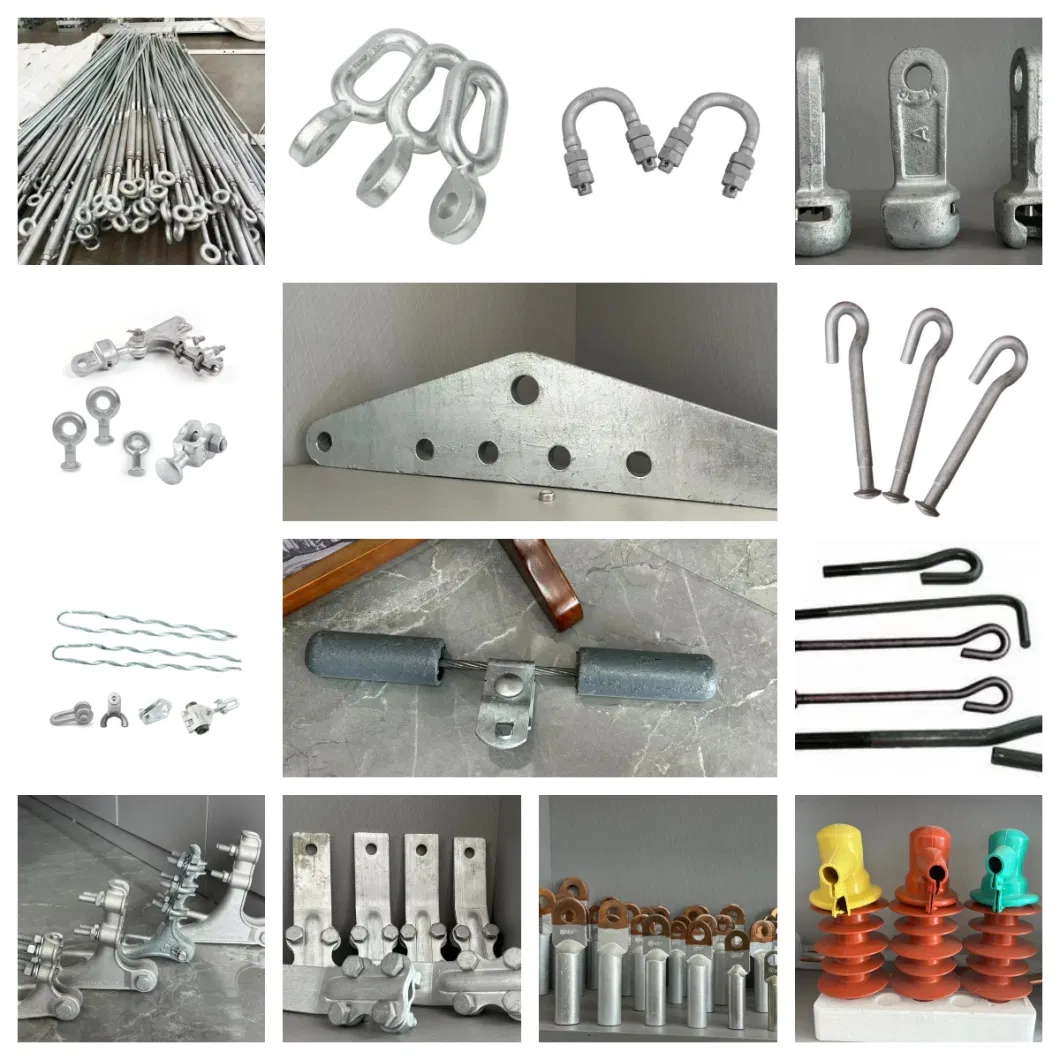 L/LV 18-51mm 100-600kn Electric Power Link Fittings Stay Wire Adjustment Connecting Yoke Plate