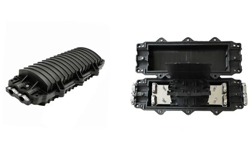 Aerial Fiber Optic Splice Enclosure Box 48 96 Core Junction Box with Cable Management