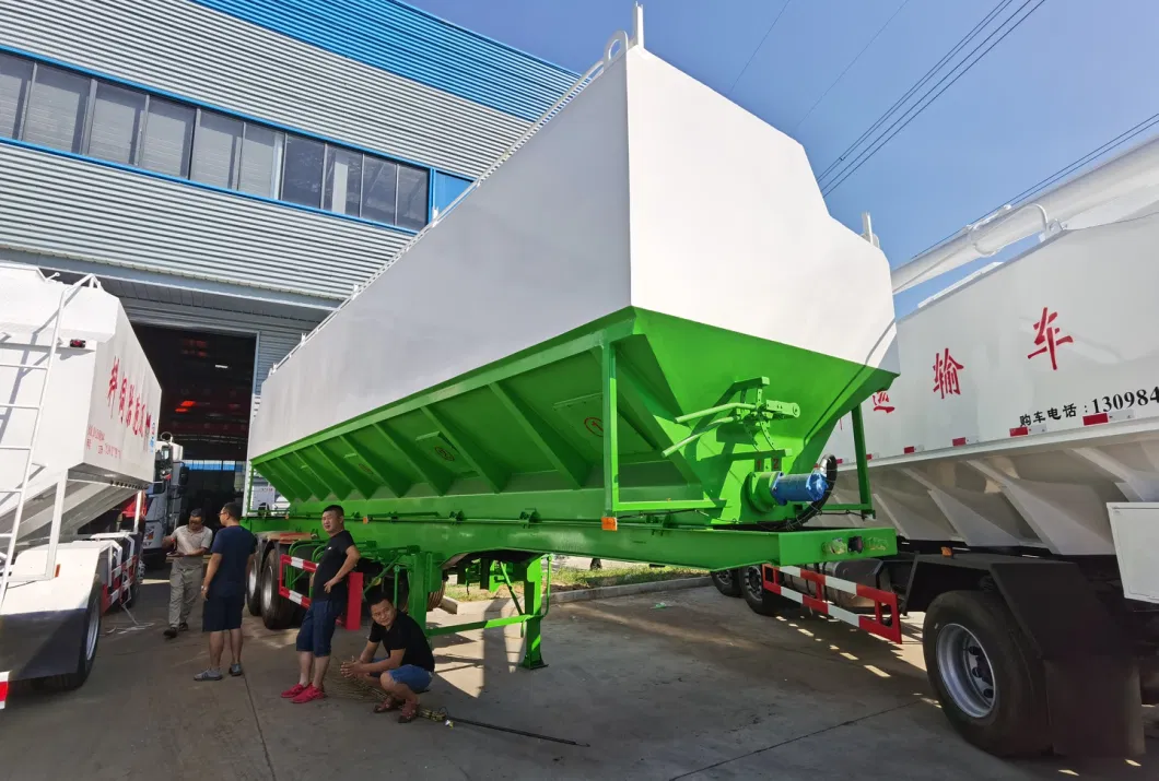 3 Axles 45000liters 50000liters 55000liters 66000liters Bulk Portland Feed Trailer for Sale