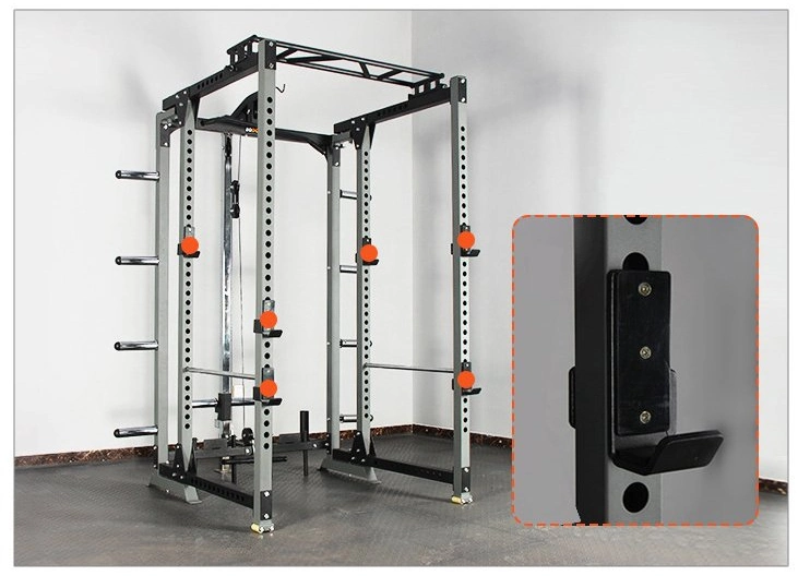 Home Body Building Cable Crossover Multifunctional Power Squat Rack with Weight Lifting Training