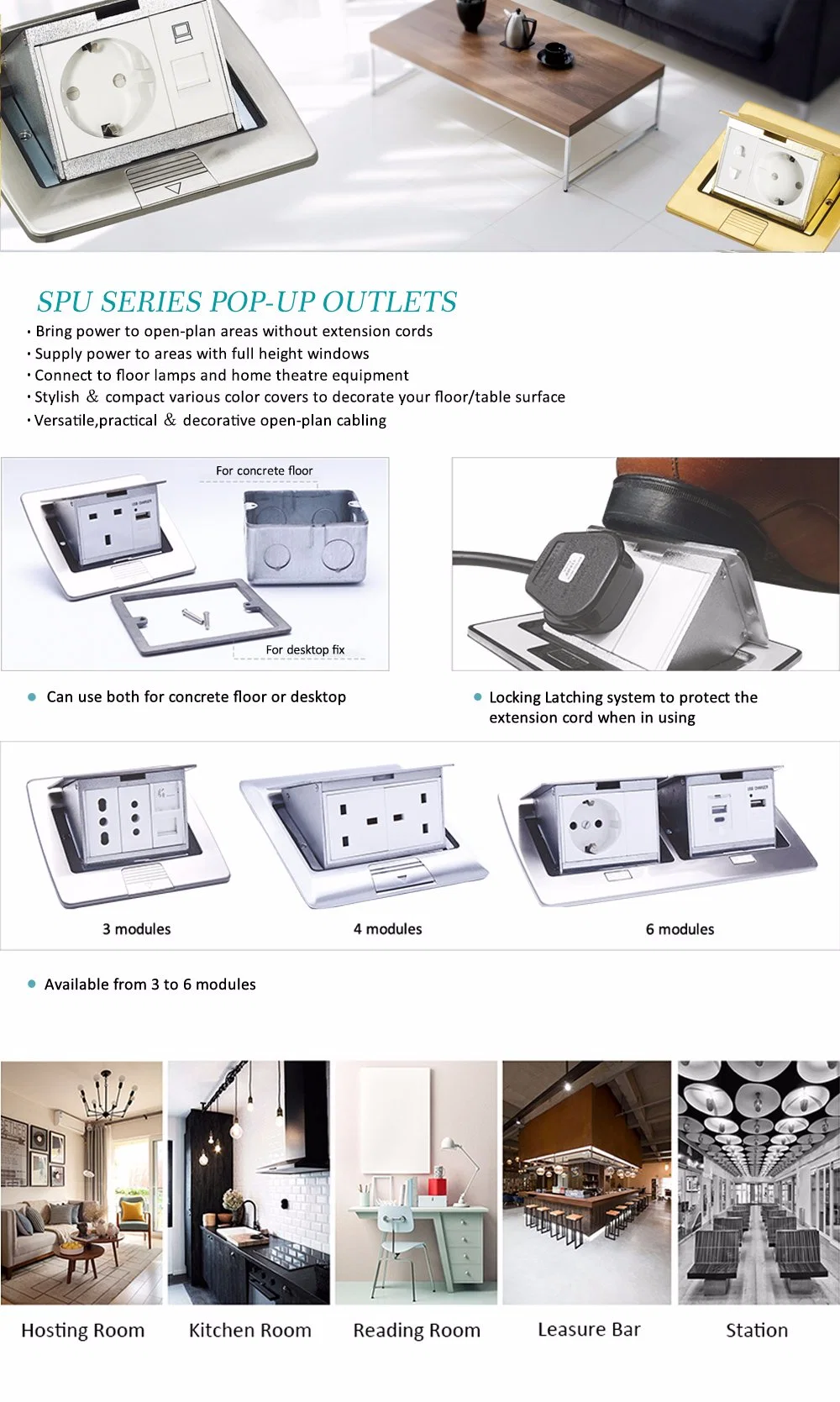 Ground Cable Connection Junction Box with Sockets