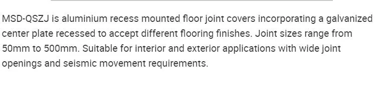 Stainless Steel Expansion Joint - Durable and Stylish Floor Protection