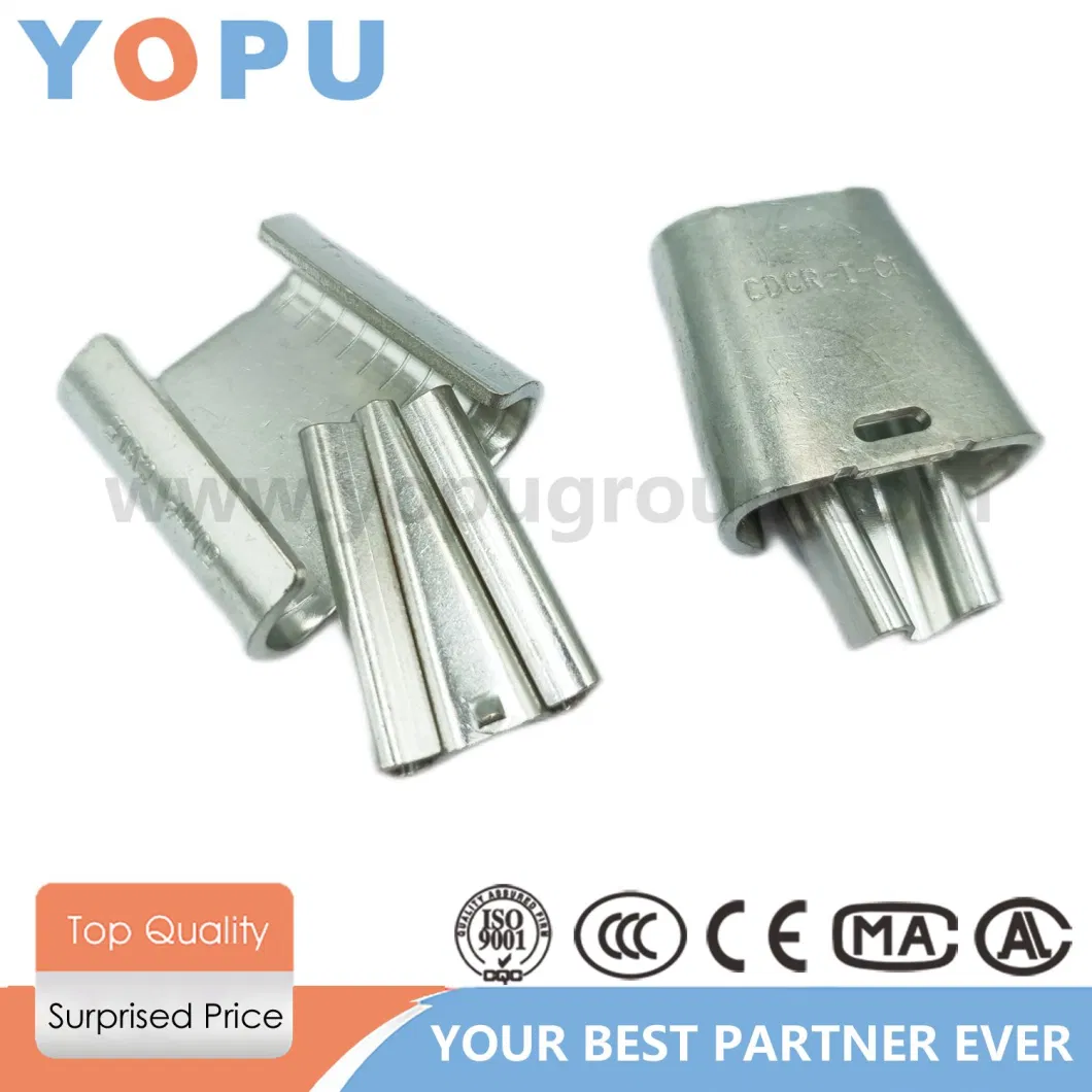 Electrial Wire Connectors Self Locking Wedge Type Aluminum Tap Tension Clamp