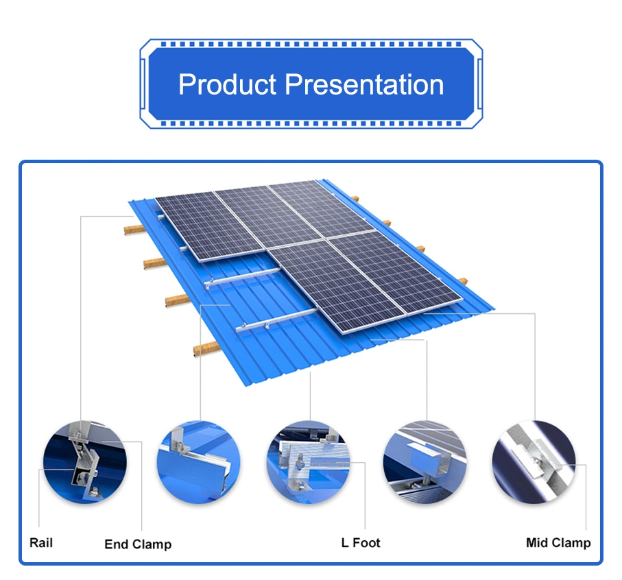 Ground Photovoltaic Module Mounting Bracket Adjustable Solar Panel Fixed Support