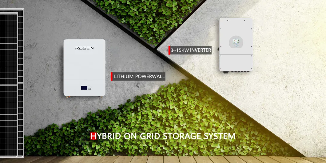 Rosenpv 30kw 50kw Power Banks 15kw 20kw Solar Energy Systems Support Lithium BMS