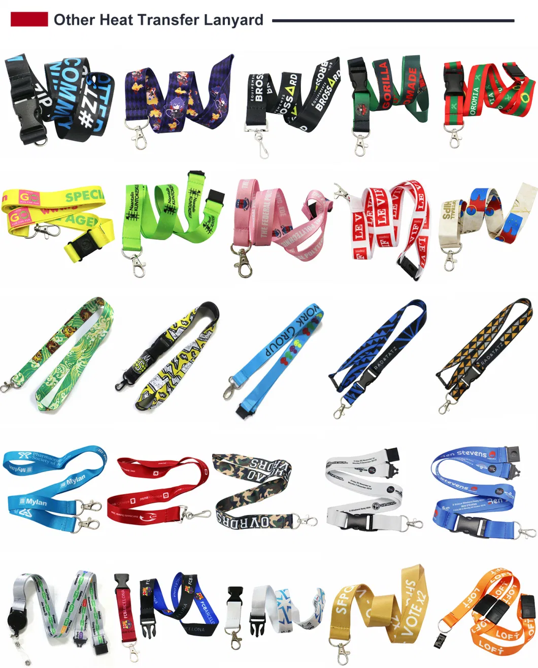 High Quality Cheap Custom Neck Strap Colorful Belt Individual Polyester Lanyard