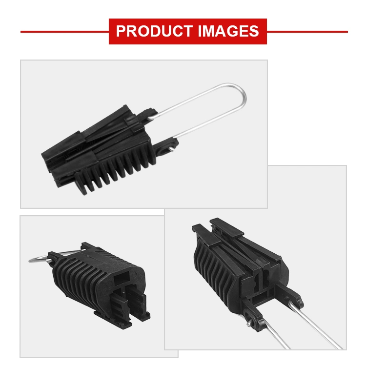 Power Line Accessories Electric Overhead Line Plastic Suspension ABC Hanging Cable Wedge Insulated Tension Anchor Dead End Clamp
