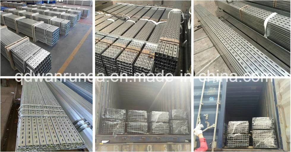 China Manufacturer Galvanized Steel C Shaped Slotted Unistrut Channel