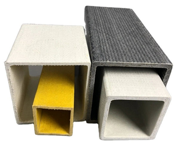 Manufacturer Supply Fiberglass Composite FRP GRP Pultrusion Square Tubes